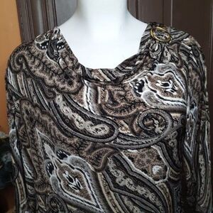 Susan Graver Women's Drape Neck Blouse size 2X